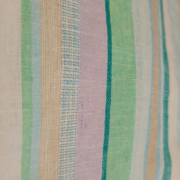 Time and Tru Womens Top Size 3X Striped Linen Blend Sleeveless New - Picture 8 of 8